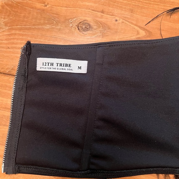 12th tribe feather crop top - Picture 3 of 3